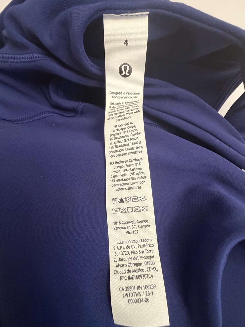 Lululemon Align Tank Blue Color Size 4 Reg Price $68 - Picture 4 of 6